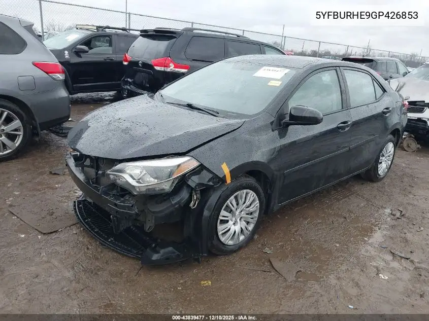 5YFBURHE9GP426853 2016 Toyota Corolla Le