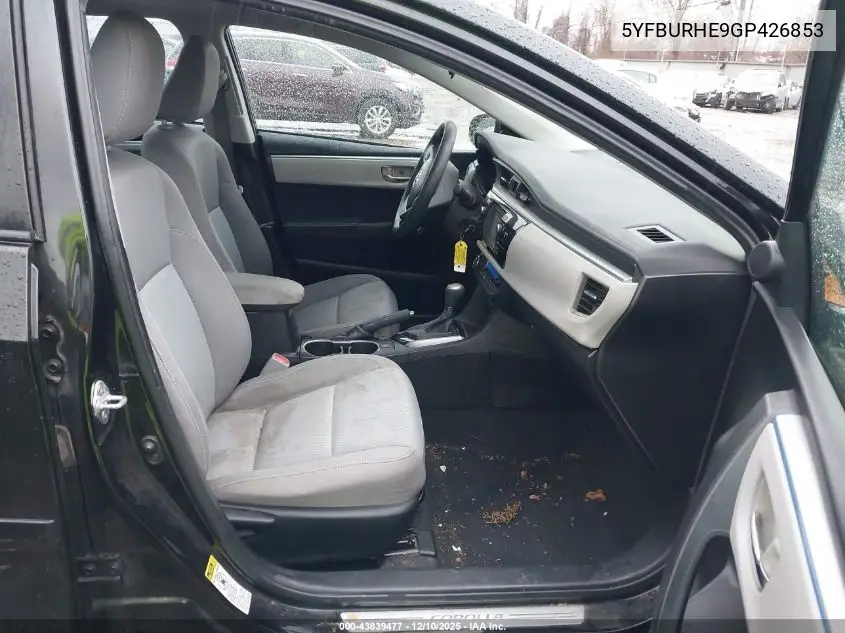 5YFBURHE9GP426853 2016 Toyota Corolla Le