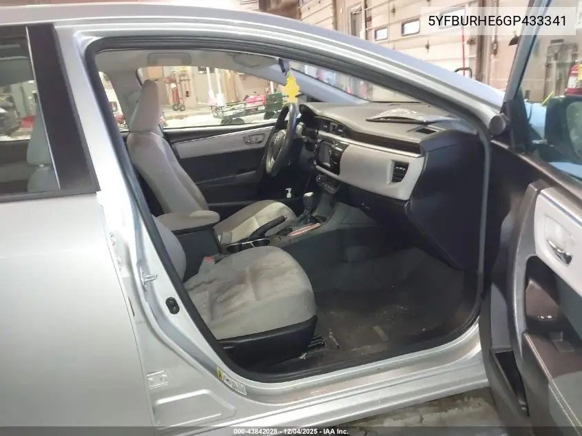 5YFBURHE6GP433341 2016 Toyota Corolla Le