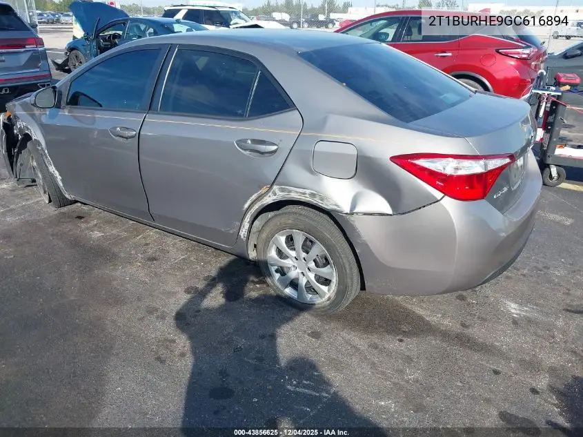 2T1BURHE9GC616894 2016 Toyota Corolla Le