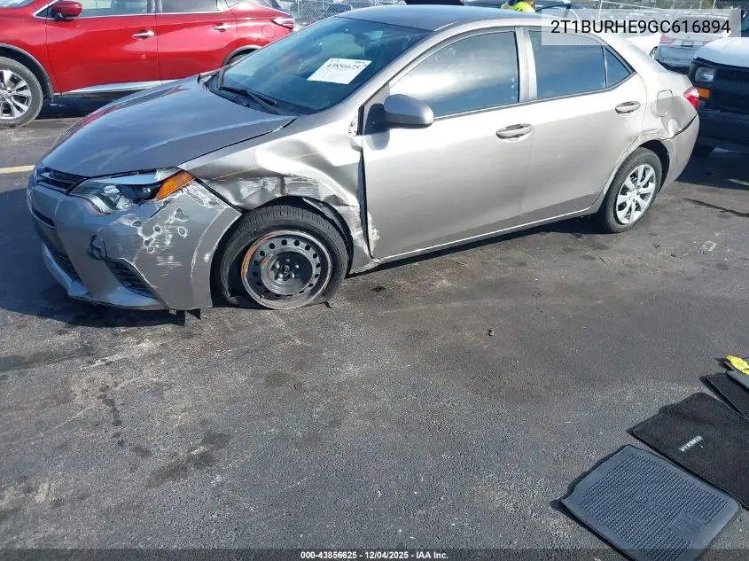 2T1BURHE9GC616894 2016 Toyota Corolla Le