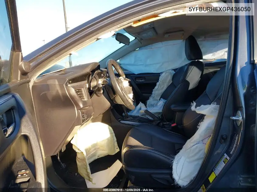 5YFBURHEXGP436050 2016 Toyota Corolla S Plus