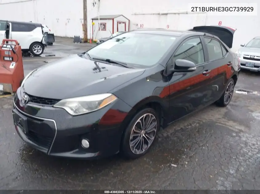 2T1BURHE3GC739929 2016 Toyota Corolla S Plus