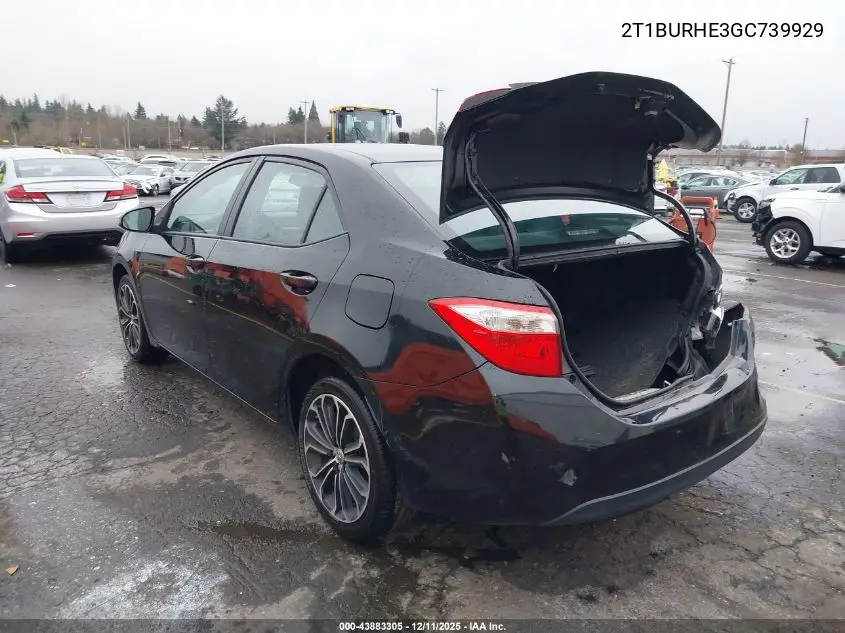 2T1BURHE3GC739929 2016 Toyota Corolla S Plus