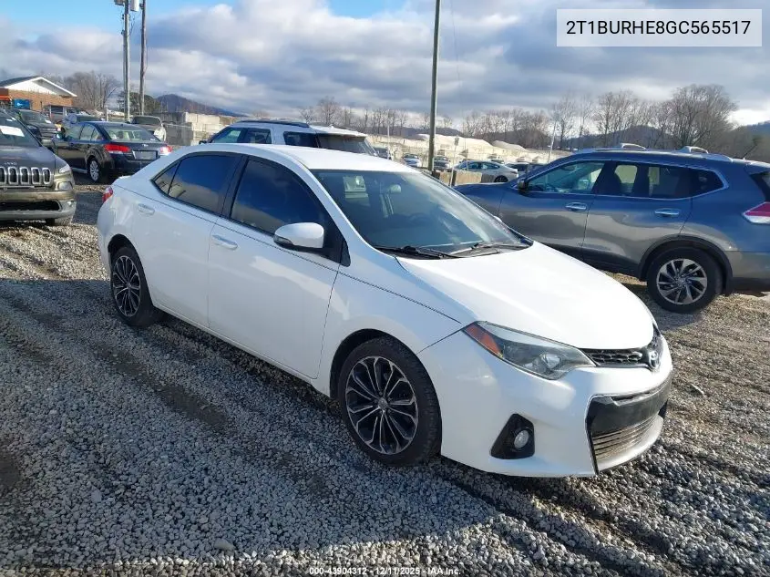 2T1BURHE8GC565517 2016 Toyota Corolla S Plus