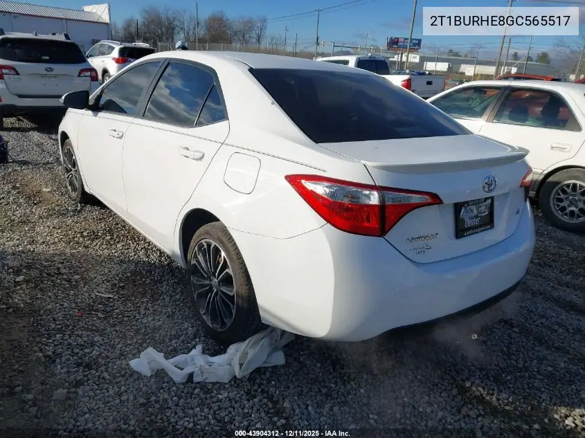 2T1BURHE8GC565517 2016 Toyota Corolla S Plus