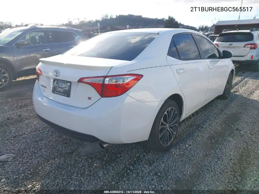 2T1BURHE8GC565517 2016 Toyota Corolla S Plus