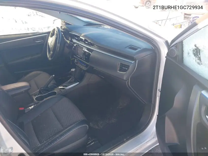 2T1BURHE1GC729934 2016 Toyota Corolla S Plus