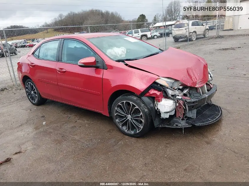 5YFBURHE8GP556039 2016 Toyota Corolla S Plus
