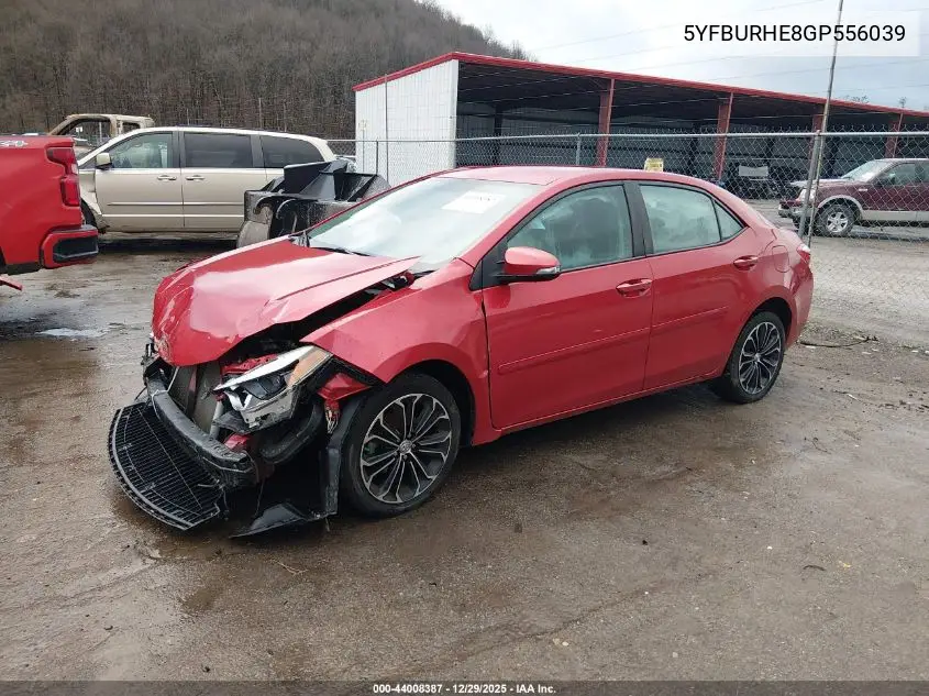 5YFBURHE8GP556039 2016 Toyota Corolla S Plus