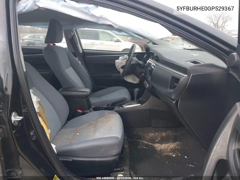 5YFBURHE0GP529367 2016 Toyota Corolla L