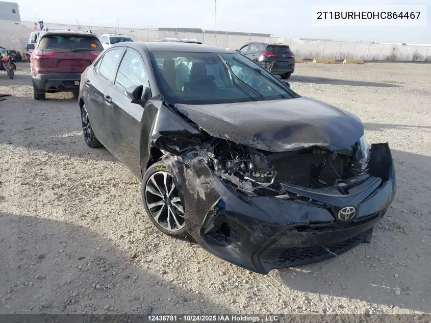 2T1BURHE0HC864467 2017 Toyota Corolla Se