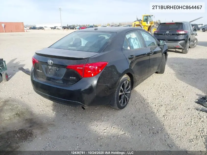 2T1BURHE0HC864467 2017 Toyota Corolla Se