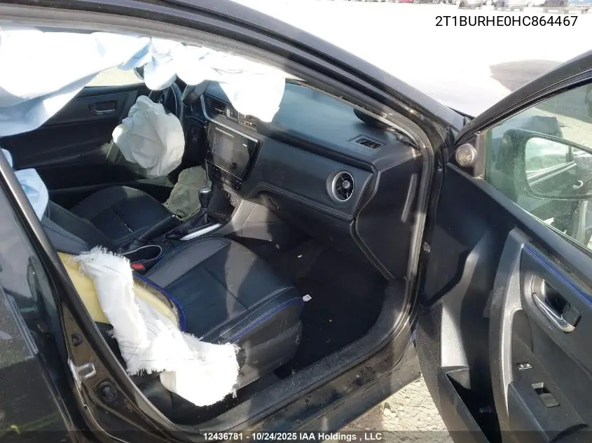 2T1BURHE0HC864467 2017 Toyota Corolla Se
