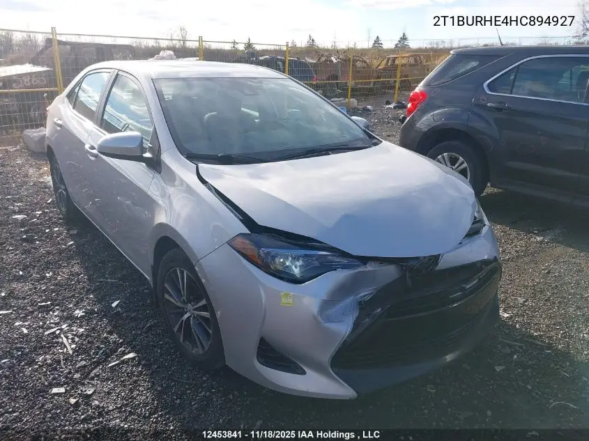 2T1BURHE4HC894927 2017 Toyota Corolla Le