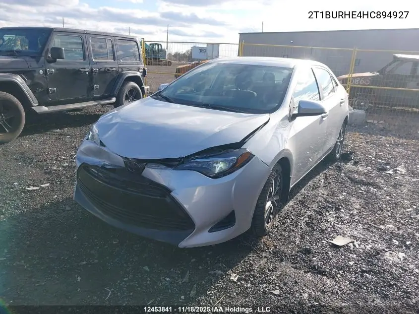 2T1BURHE4HC894927 2017 Toyota Corolla Le