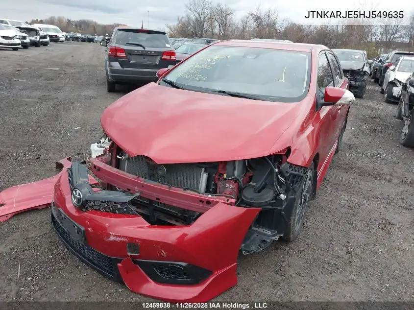 JTNKARJE5HJ549635 2017 Toyota Corolla Im