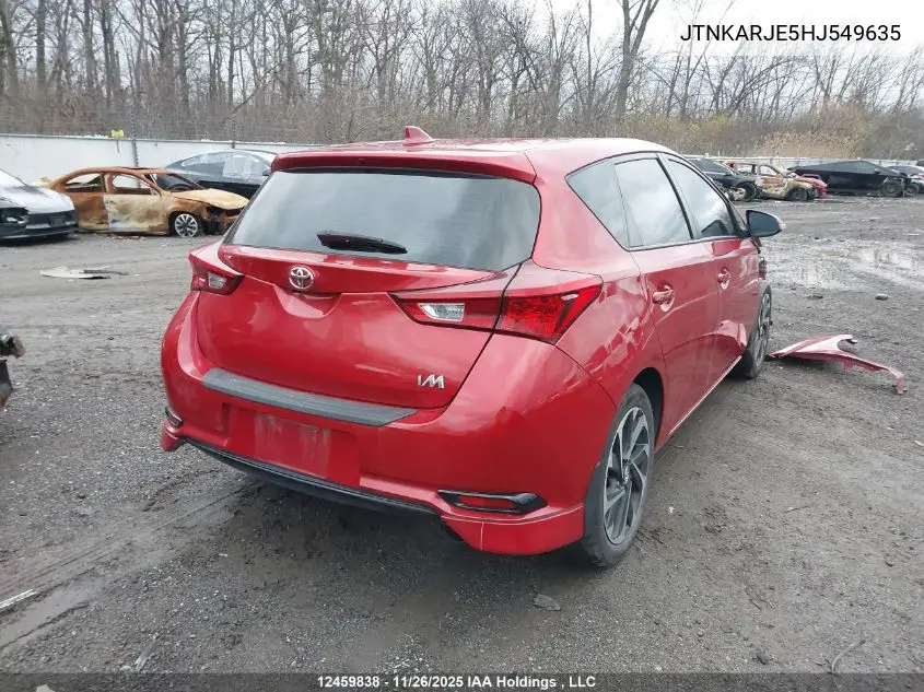JTNKARJE5HJ549635 2017 Toyota Corolla Im