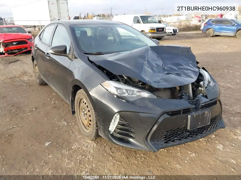 2T1BURHE0HC960938 2017 Toyota Corolla Se