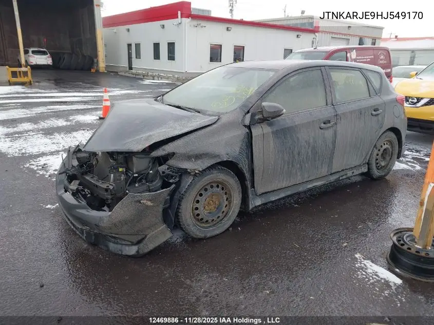 JTNKARJE9HJ549170 2017 Toyota Corolla Im