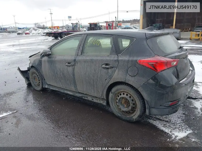 JTNKARJE9HJ549170 2017 Toyota Corolla Im