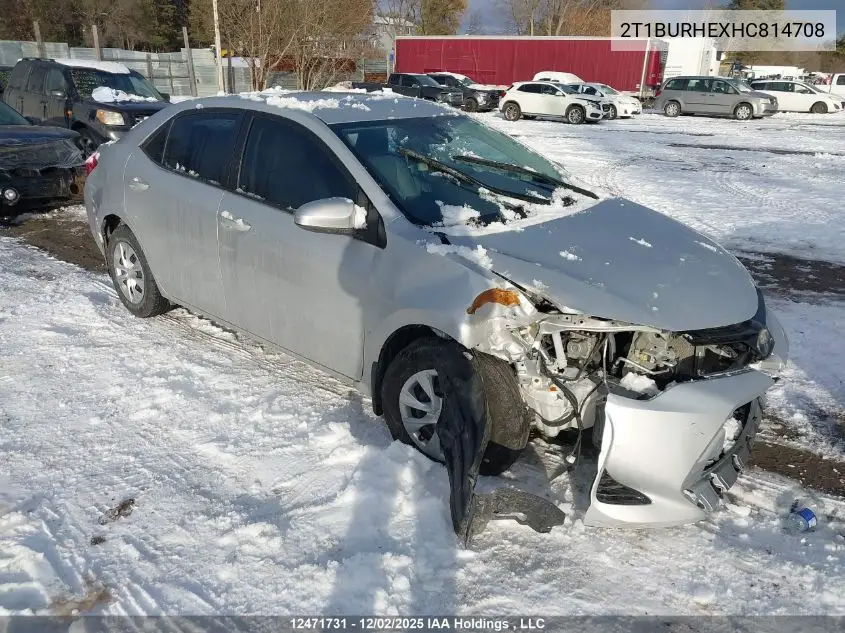 2T1BURHEXHC814708 2017 Toyota Corolla Ce
