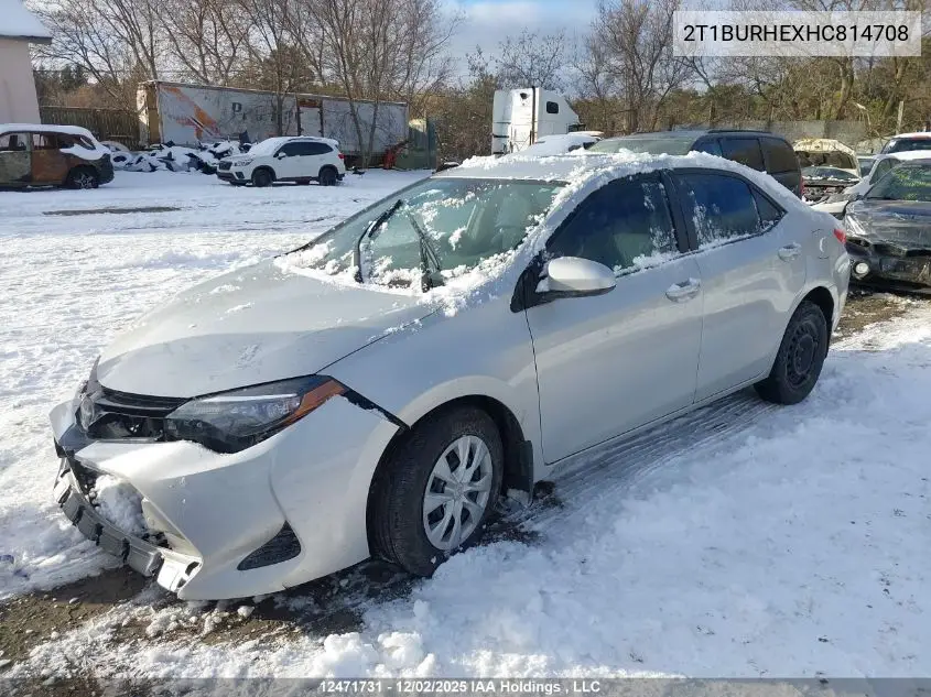 2T1BURHEXHC814708 2017 Toyota Corolla Ce