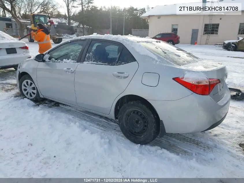 2T1BURHEXHC814708 2017 Toyota Corolla Ce