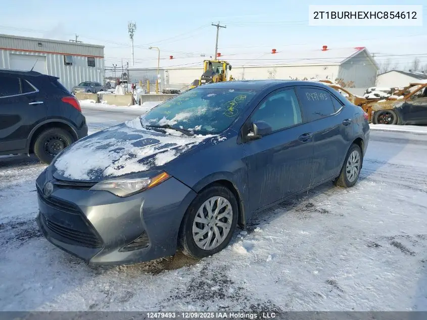 2T1BURHEXHC854612 2017 Toyota Corolla Le
