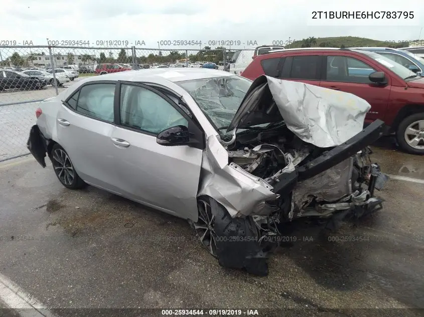 2T1BURHE6HC783795 2017 Toyota Corolla Se