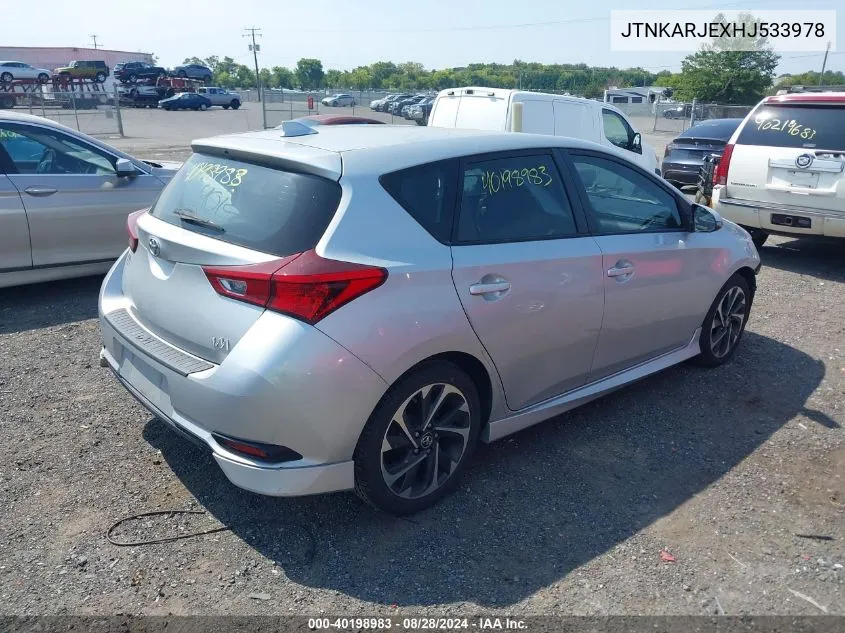 JTNKARJEXHJ533978 2017 Toyota Corolla Im