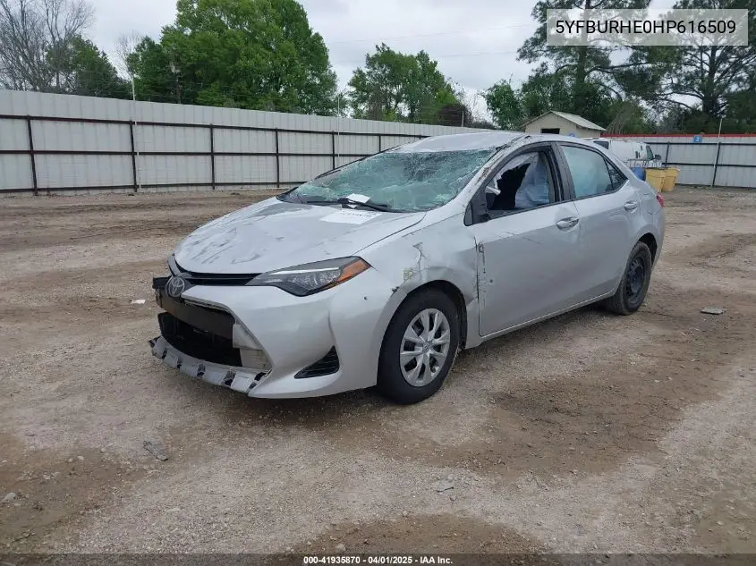 5YFBURHE0HP616509 2017 Toyota Corolla L