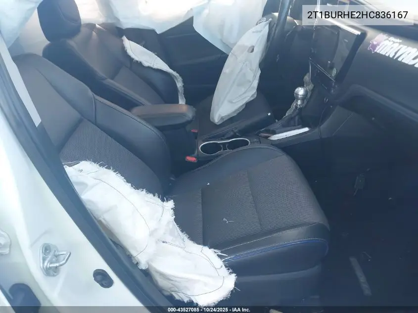 2T1BURHE2HC836167 2017 Toyota Corolla Se