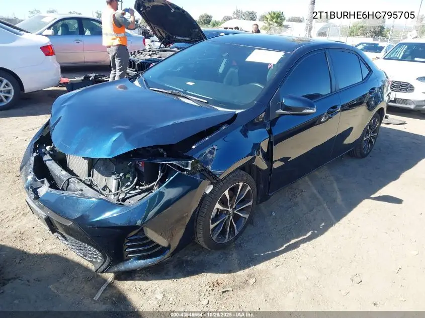 2T1BURHE6HC795705 2017 Toyota Corolla Se