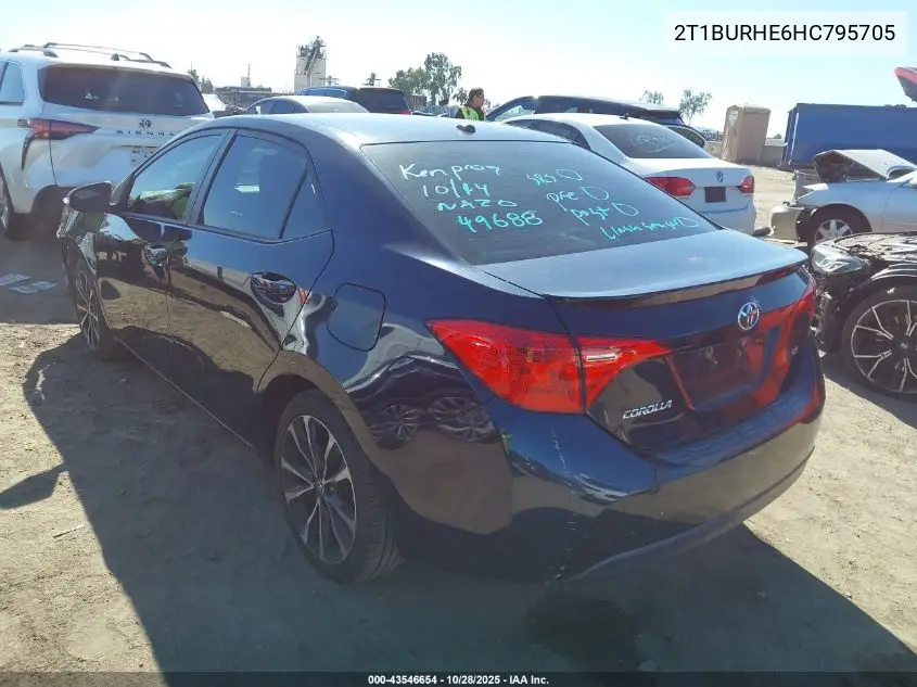 2T1BURHE6HC795705 2017 Toyota Corolla Se