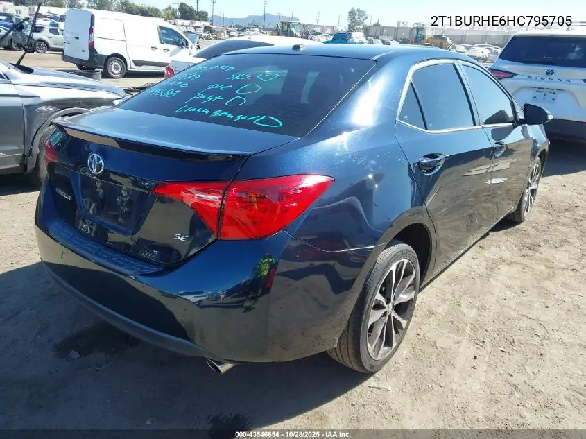 2T1BURHE6HC795705 2017 Toyota Corolla Se