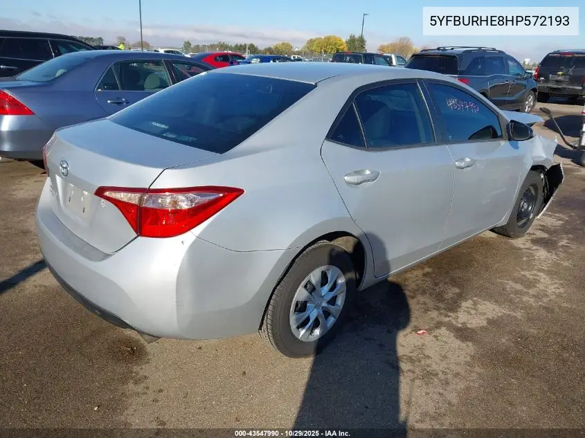 5YFBURHE8HP572193 2017 Toyota Corolla L