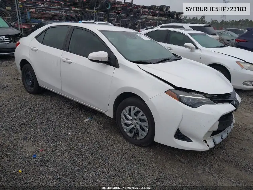 5YFBURHE5HP723183 2017 Toyota Corolla Le