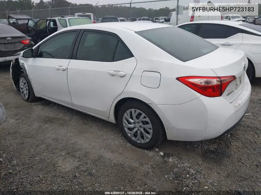 5YFBURHE5HP723183 2017 Toyota Corolla Le