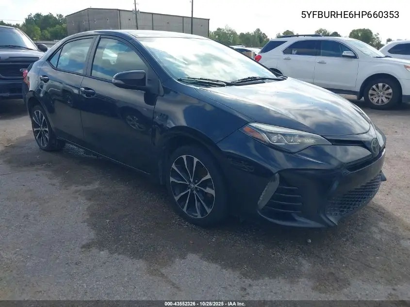 5YFBURHE6HP660353 2017 Toyota Corolla Se
