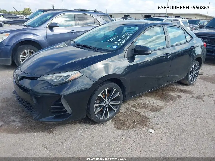 5YFBURHE6HP660353 2017 Toyota Corolla Se