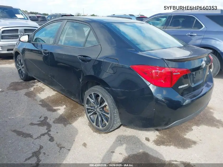 5YFBURHE6HP660353 2017 Toyota Corolla Se