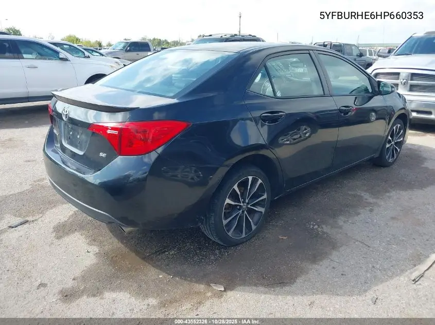 5YFBURHE6HP660353 2017 Toyota Corolla Se
