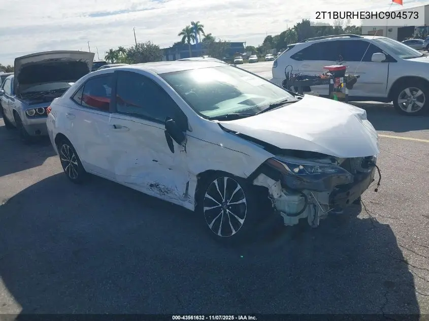 2T1BURHE3HC904573 2017 Toyota Corolla Se