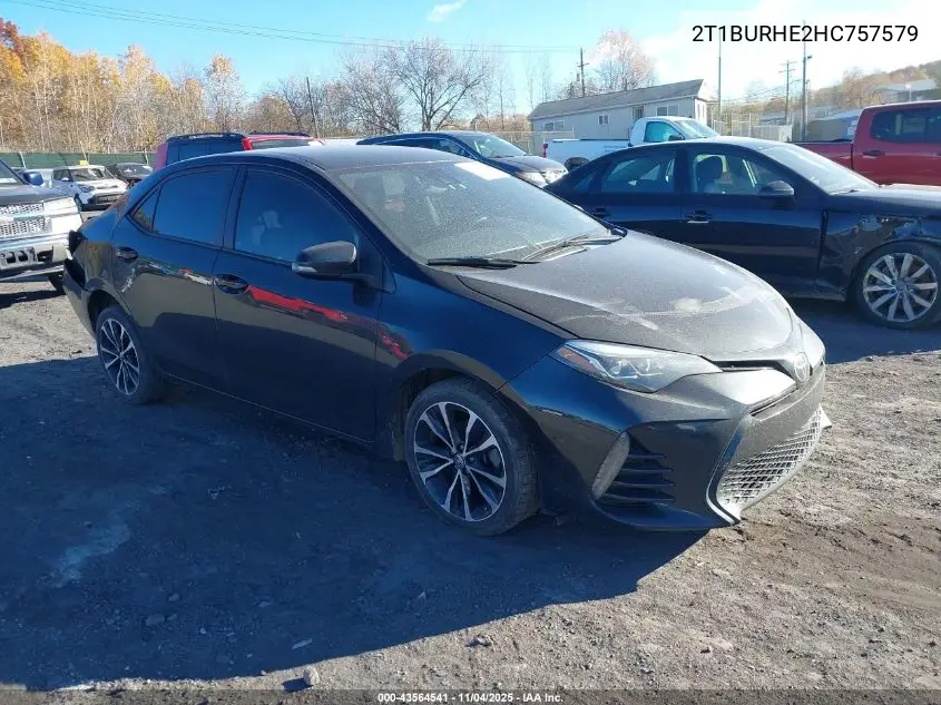 2T1BURHE2HC757579 2017 Toyota Corolla Se