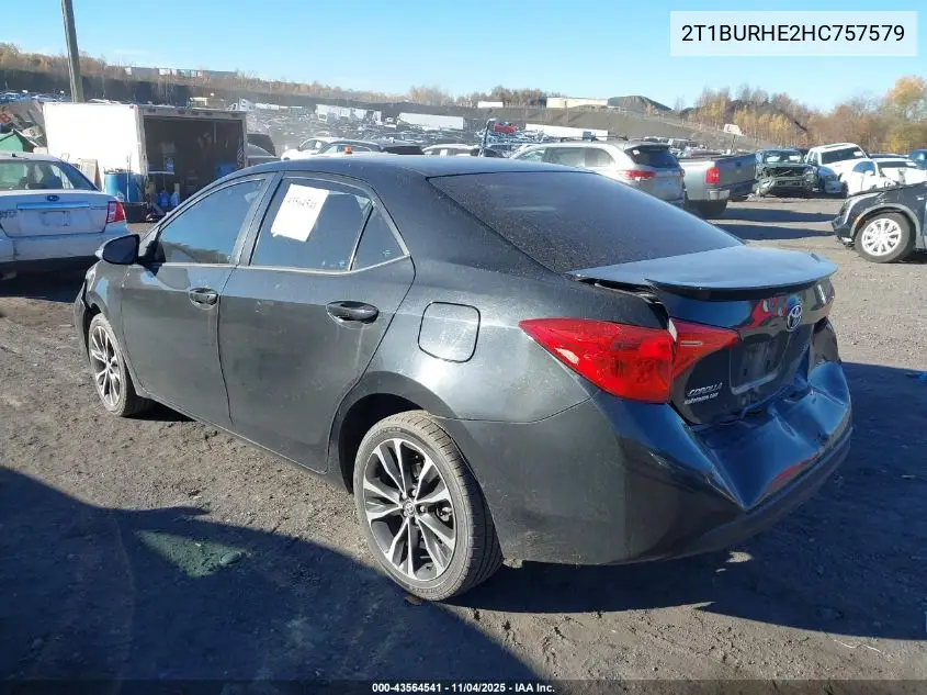 2T1BURHE2HC757579 2017 Toyota Corolla Se