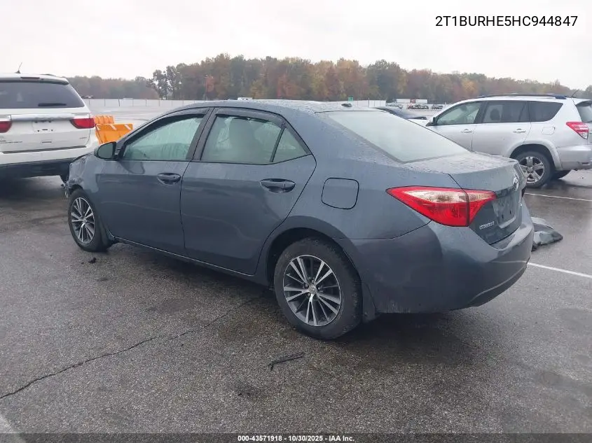 2T1BURHE5HC944847 2017 Toyota Corolla Le