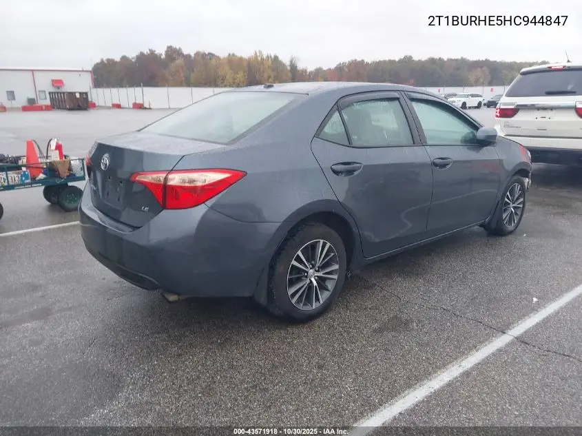 2T1BURHE5HC944847 2017 Toyota Corolla Le