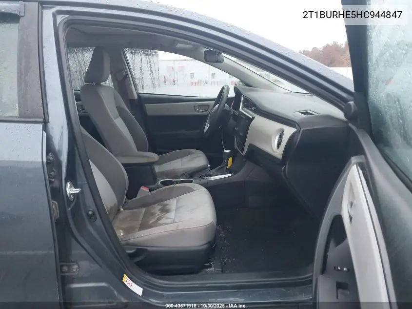 2T1BURHE5HC944847 2017 Toyota Corolla Le