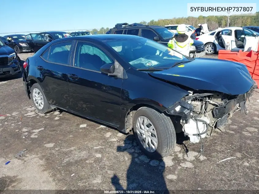 5YFBURHEXHP737807 2017 Toyota Corolla Le